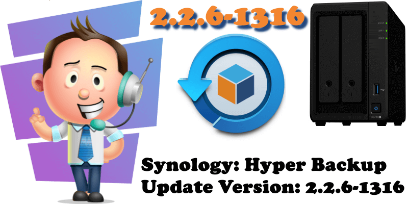 Synology Hyper Backup Update Version 2.2.6-1316