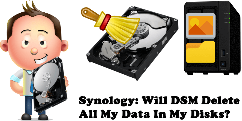 Synology Will DSM Delete All My Data In My Disks