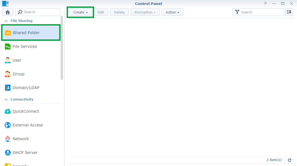 Synology: How to Create a Shared Folder – Marius Hosting