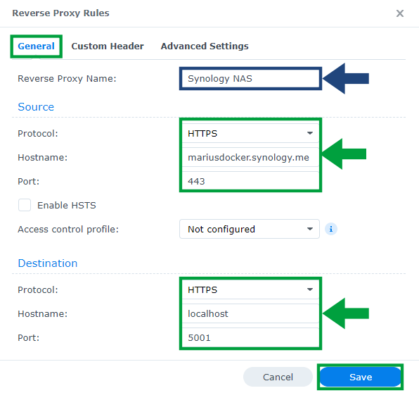 3 DSM 7 synology.me Without port 5001 at the End