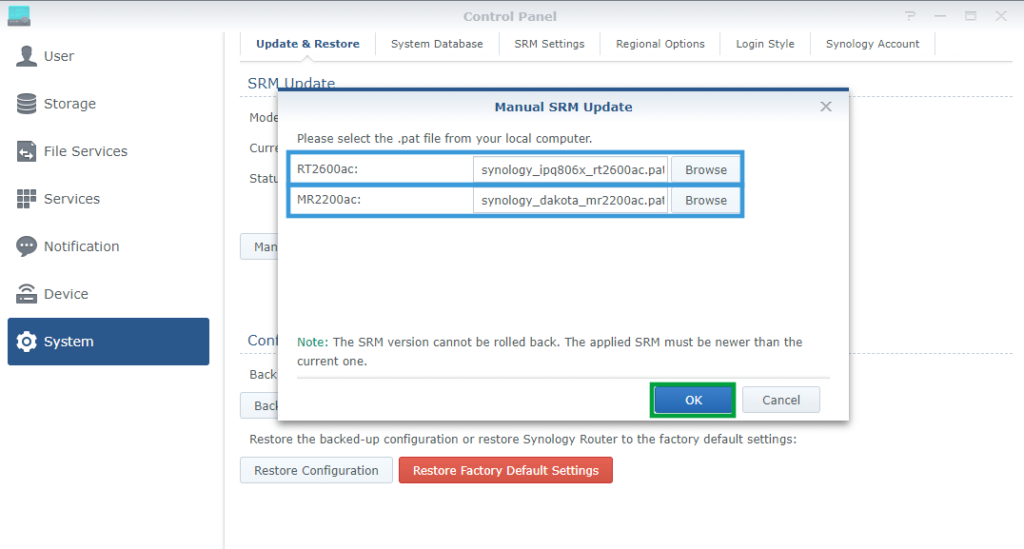 Synology Router: SRM 1.2.4-8081 Update 2 – Marius Hosting