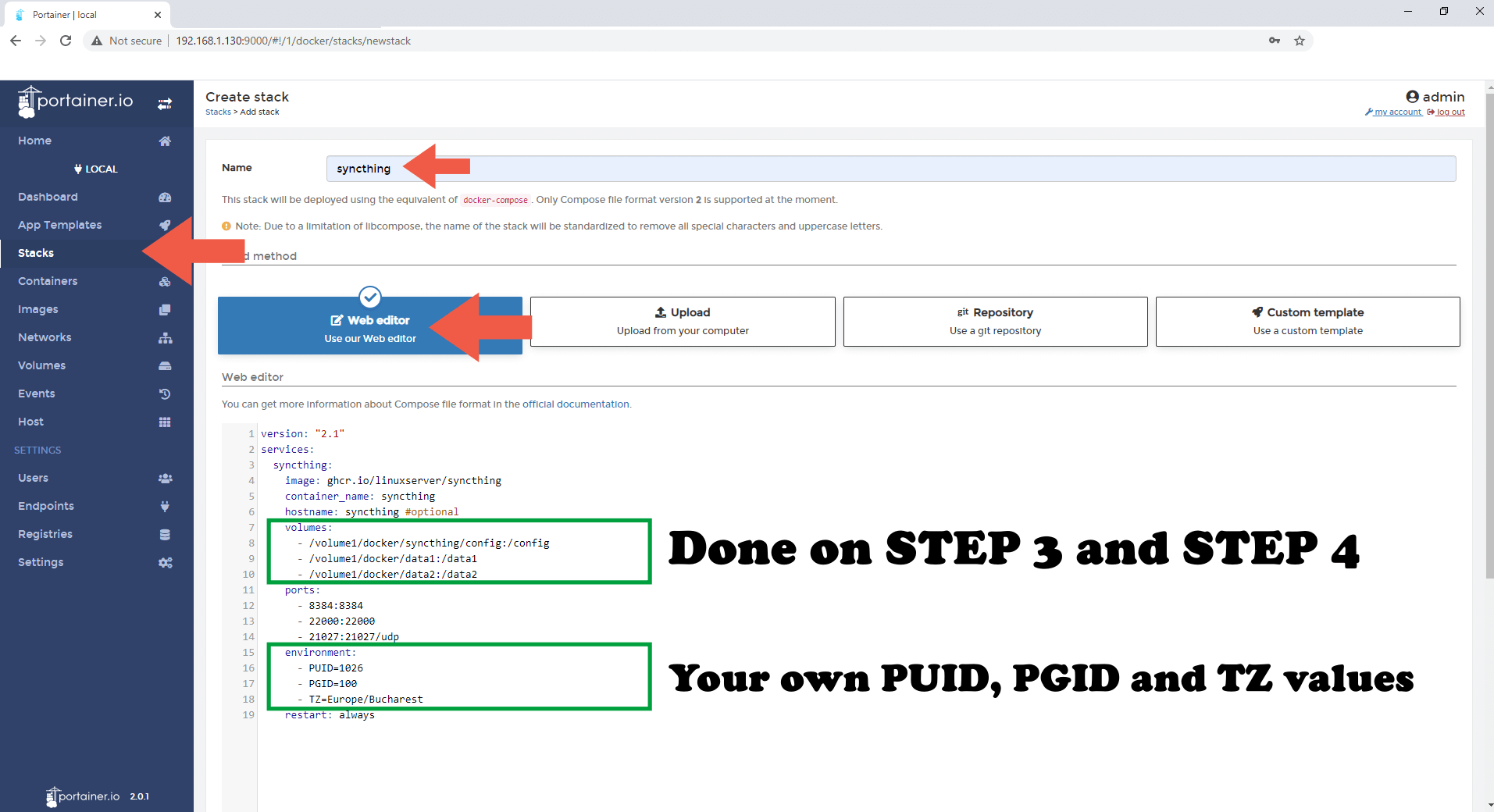 syncthing synology