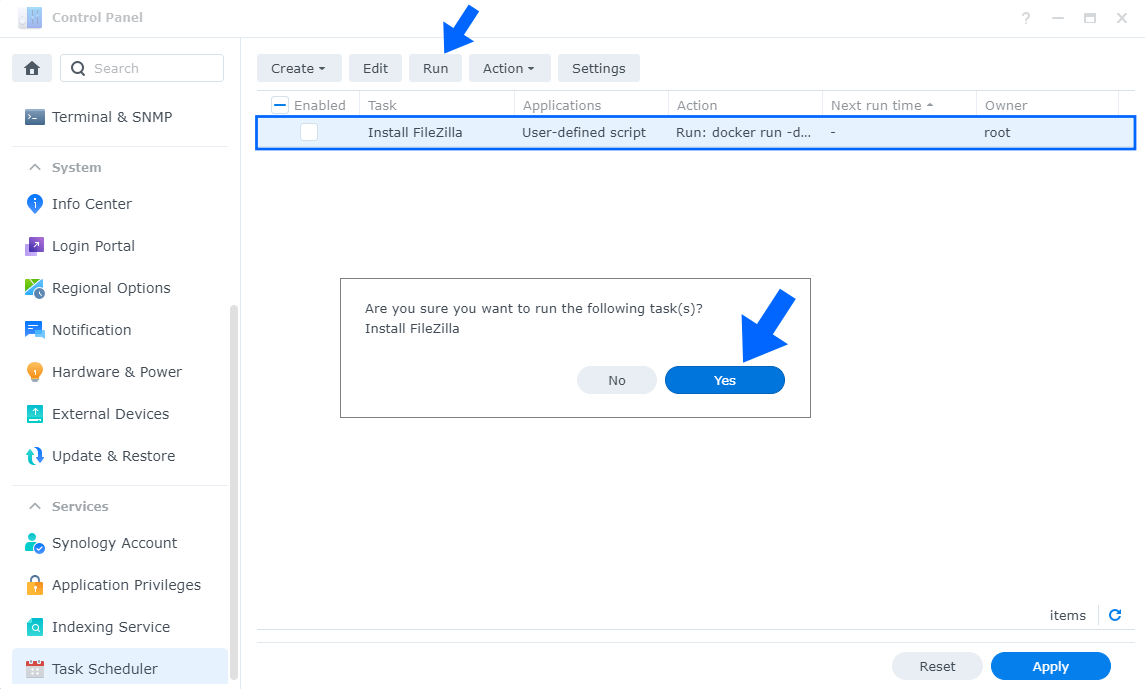 FileZilla Synology NAS Set up 5