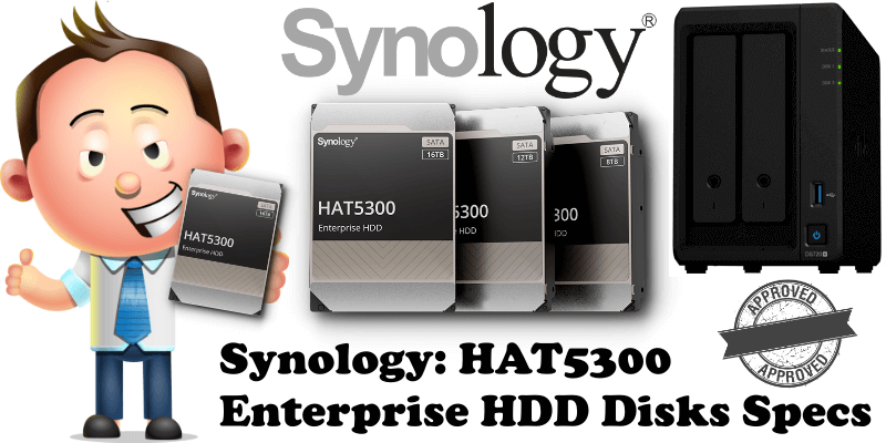 Synology HAT5300 Enterprise HDD Disks Specs