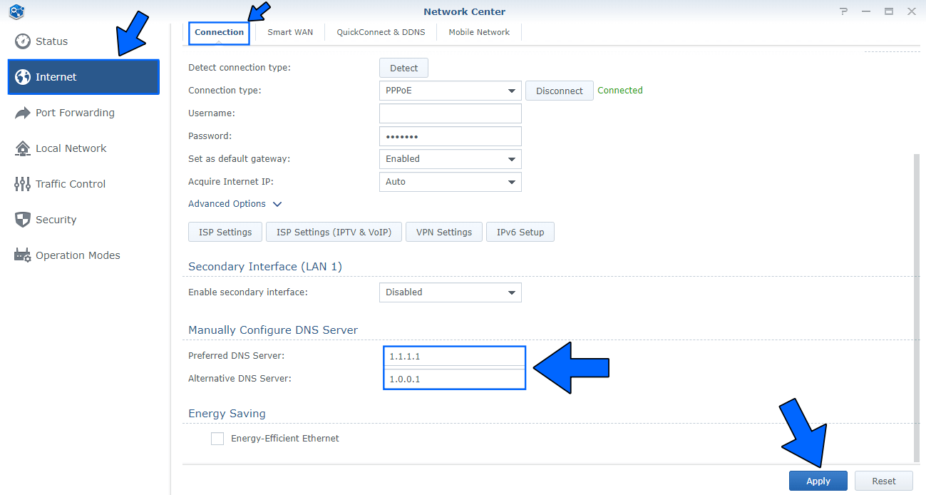 Synology SRM Cloudflare DNS