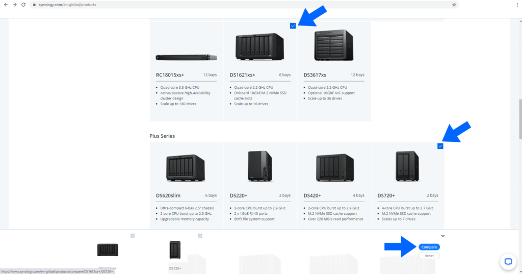 Synology How to Compare NAS Models Specifications Marius Hosting