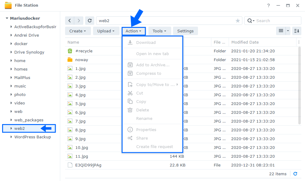 1 Synology Delete Shared Folder in DSM 7