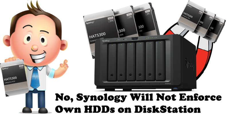 No, Synology Will Not Enforce Own HDDs on DiskStation