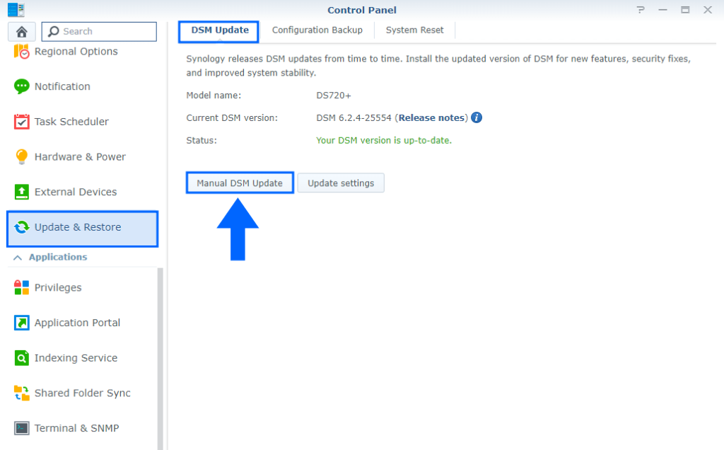 Synology DSM Update Version: 6.2.4-25554 – Marius Hosting