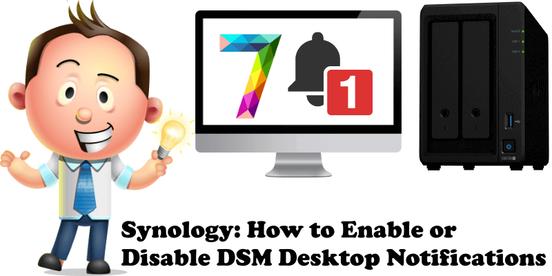 Synology How to Enable or Disable DSM Desktop Notifications