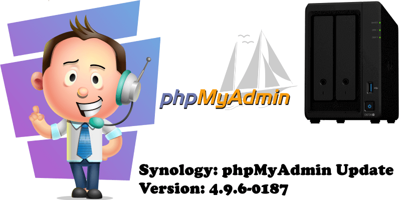 Synology phpMyAdmin Update Version 4.9.6-0187