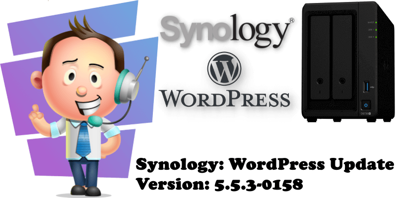 Synology WordPress Update Version 5.5.3-0158