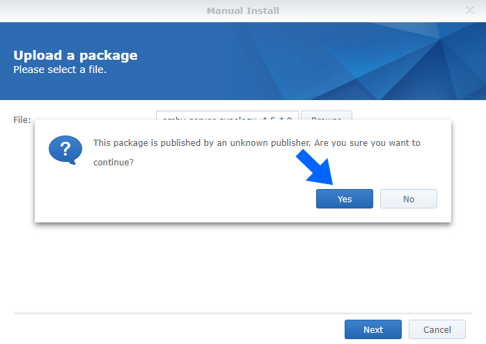 2 Synology NAS Emby without docker