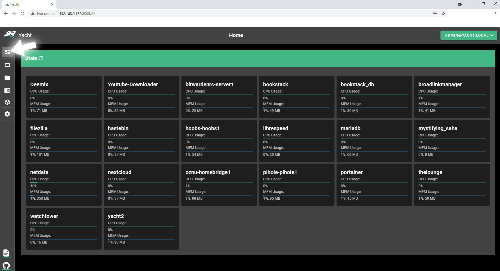 8 Yacht Synology NAS set up