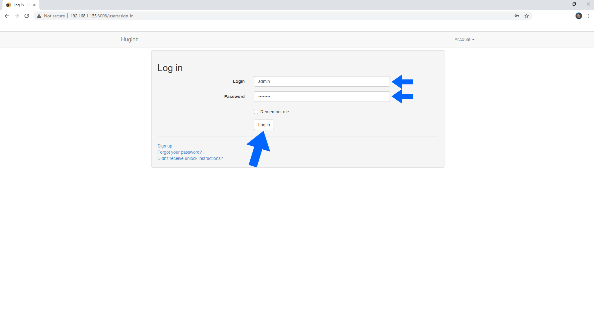 Huginn Synology NAS Set up 7