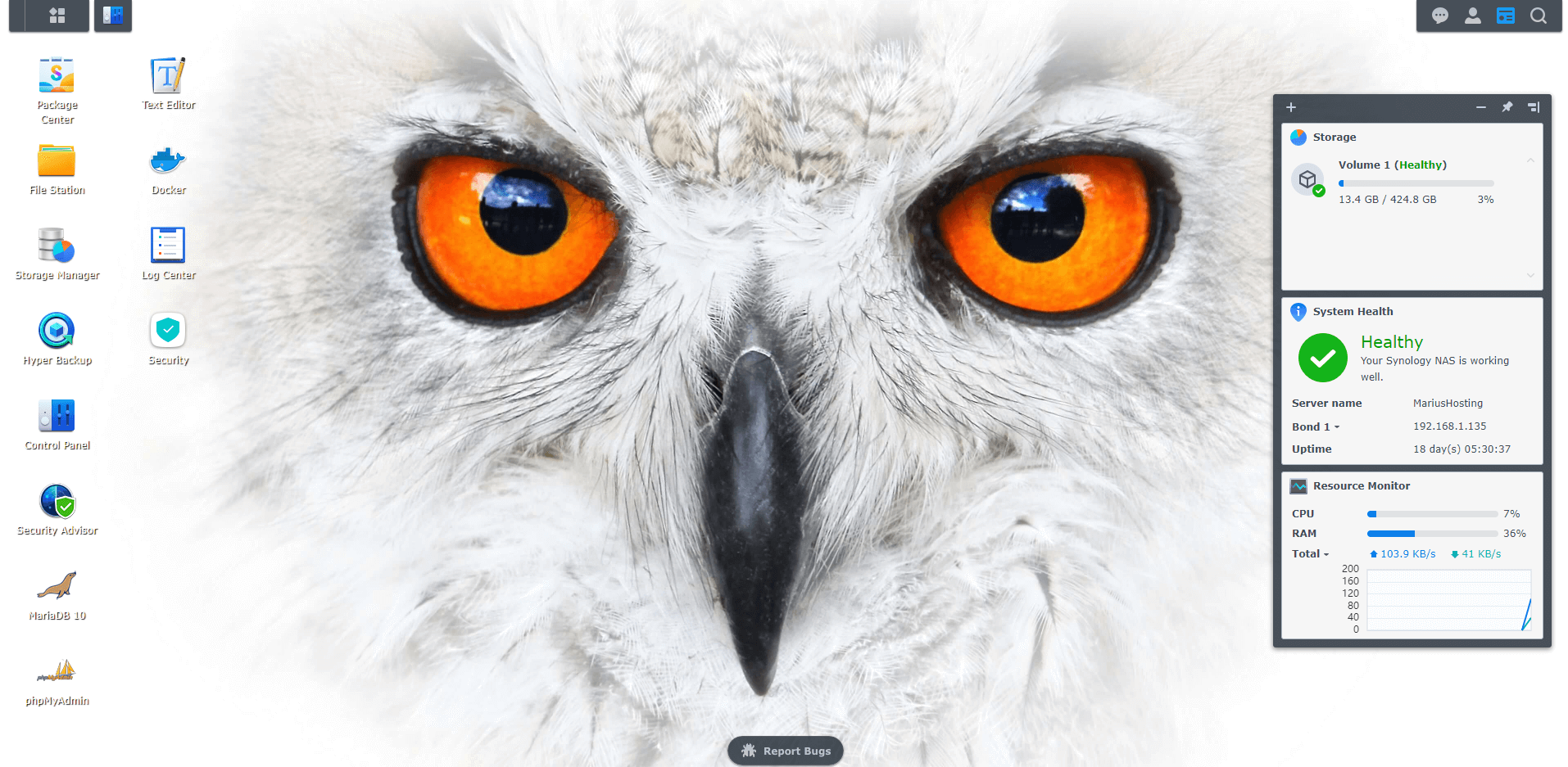 4 Synology Owl Wallpaper