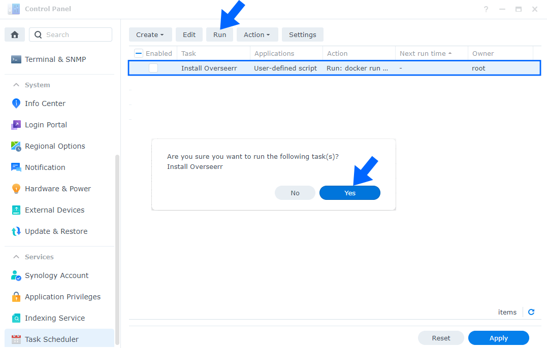 Overseerr Synology NAS Set up 5