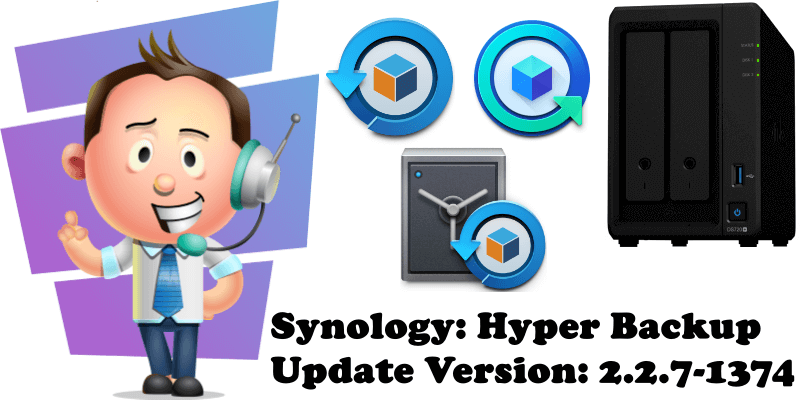 Synology Hyper Backup Update Version 2.2.7-1374