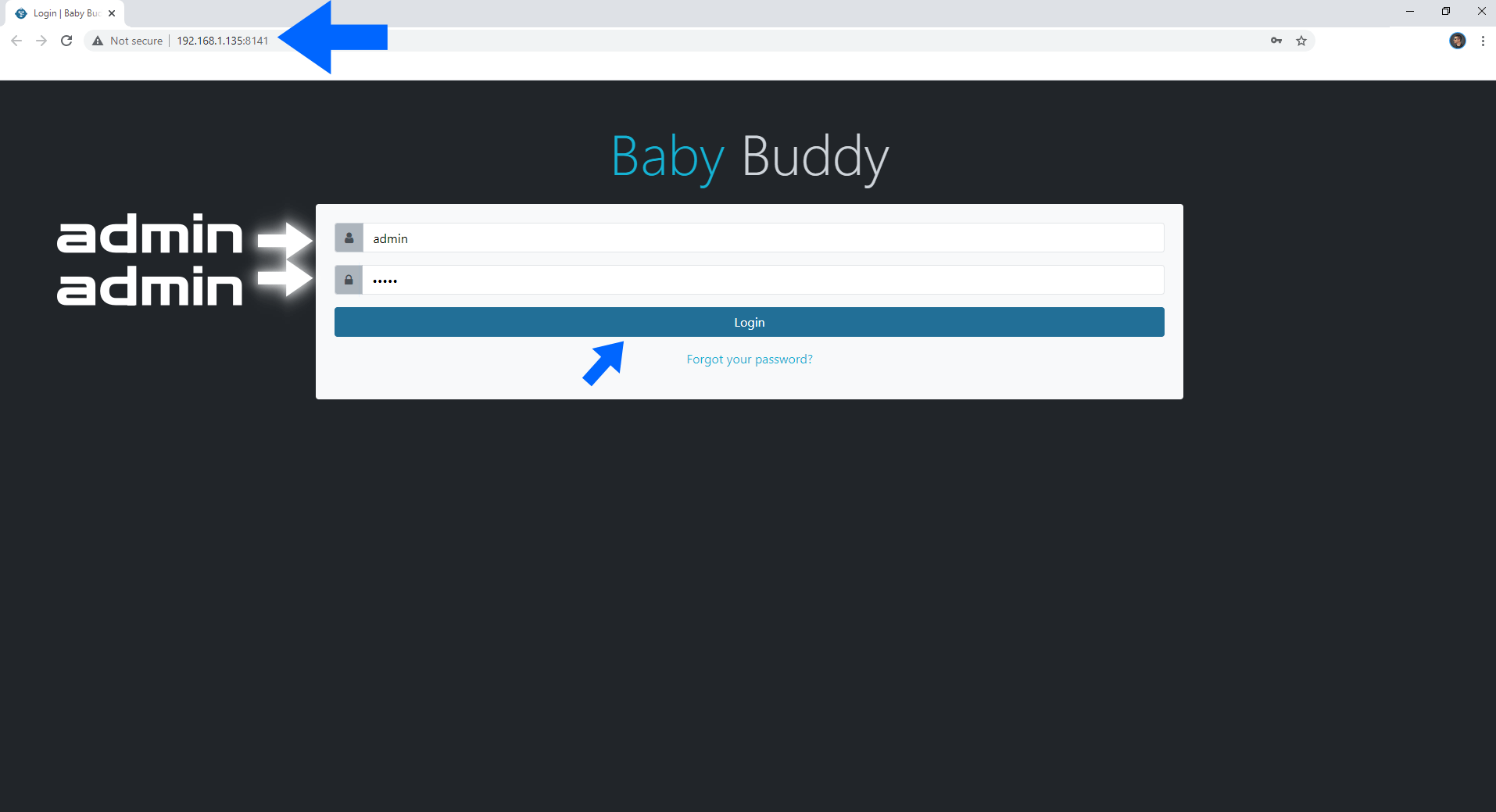 Baby Buddy Synology NAS Set up 6