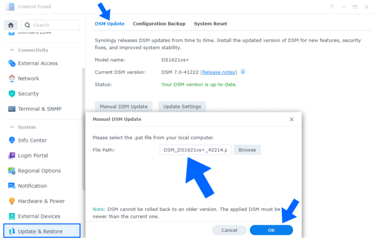 Synology DSM Update Version: DSM 7.0.1-42214 – Marius Hosting