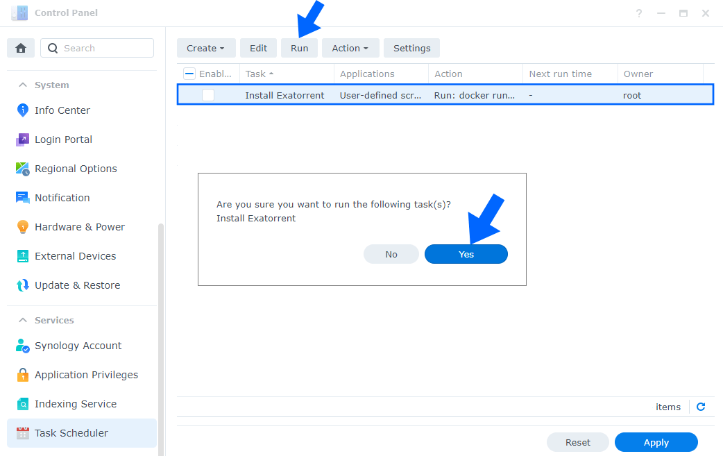 Exatorrent Synology NAS Set up 5