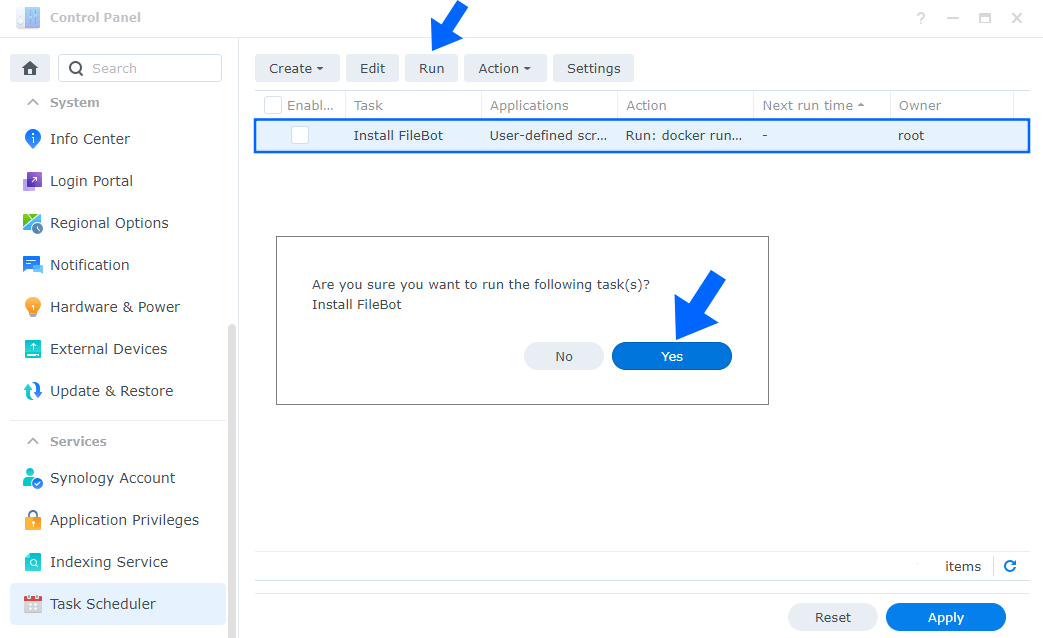 FileBot Synology NAS Set up 5