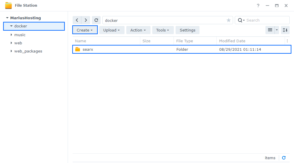 searX Synology NAS Set up 1