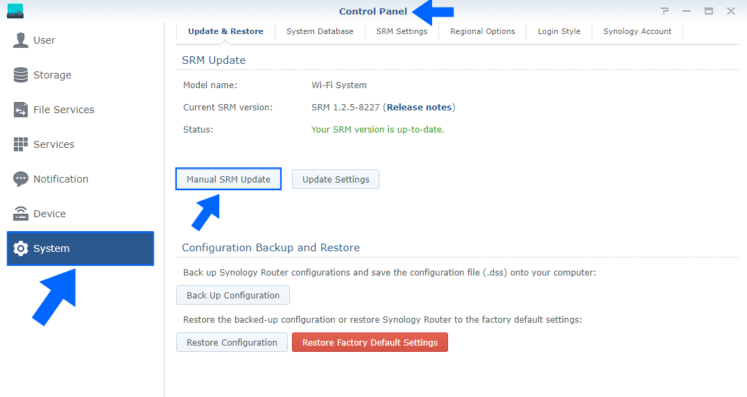 1 Synology SRM 1.2.5-8227 Update 1