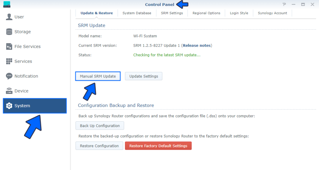 Synology Router: SRM Version 1.2.5-8227-2 – Marius Hosting