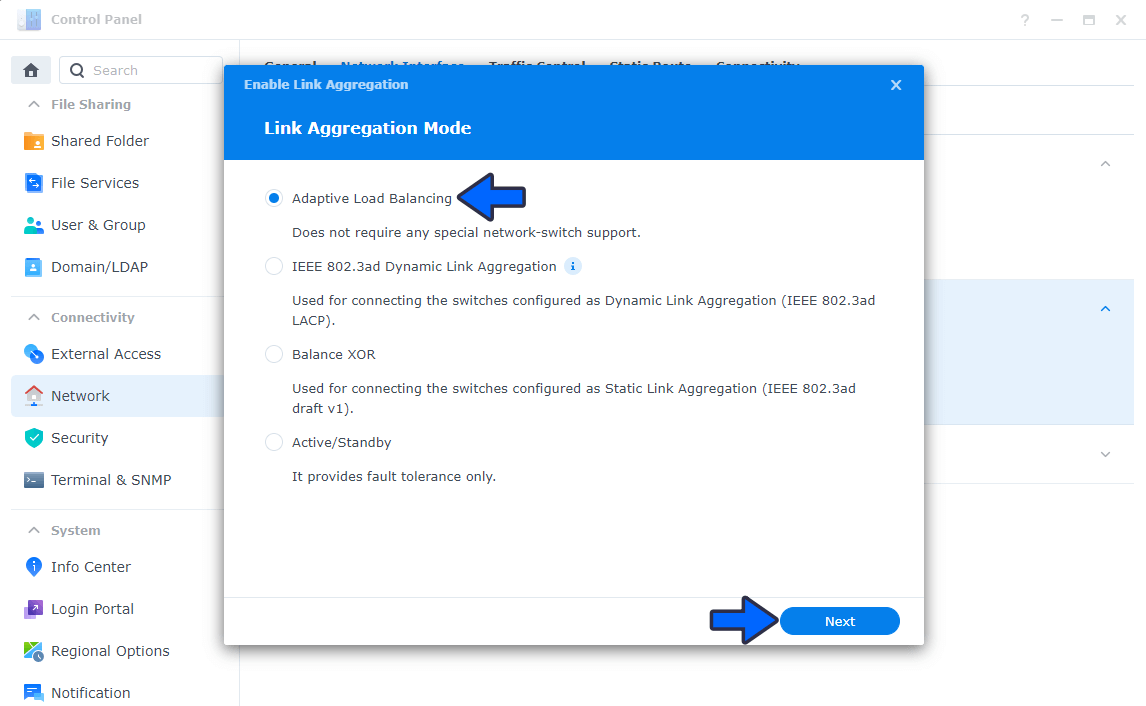 3 Synology NAS Link Aggregation DSM 7