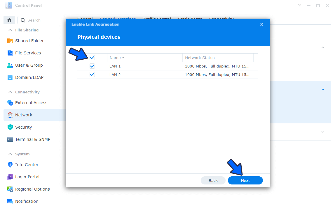 4 Synology NAS Link Aggregation DSM 7