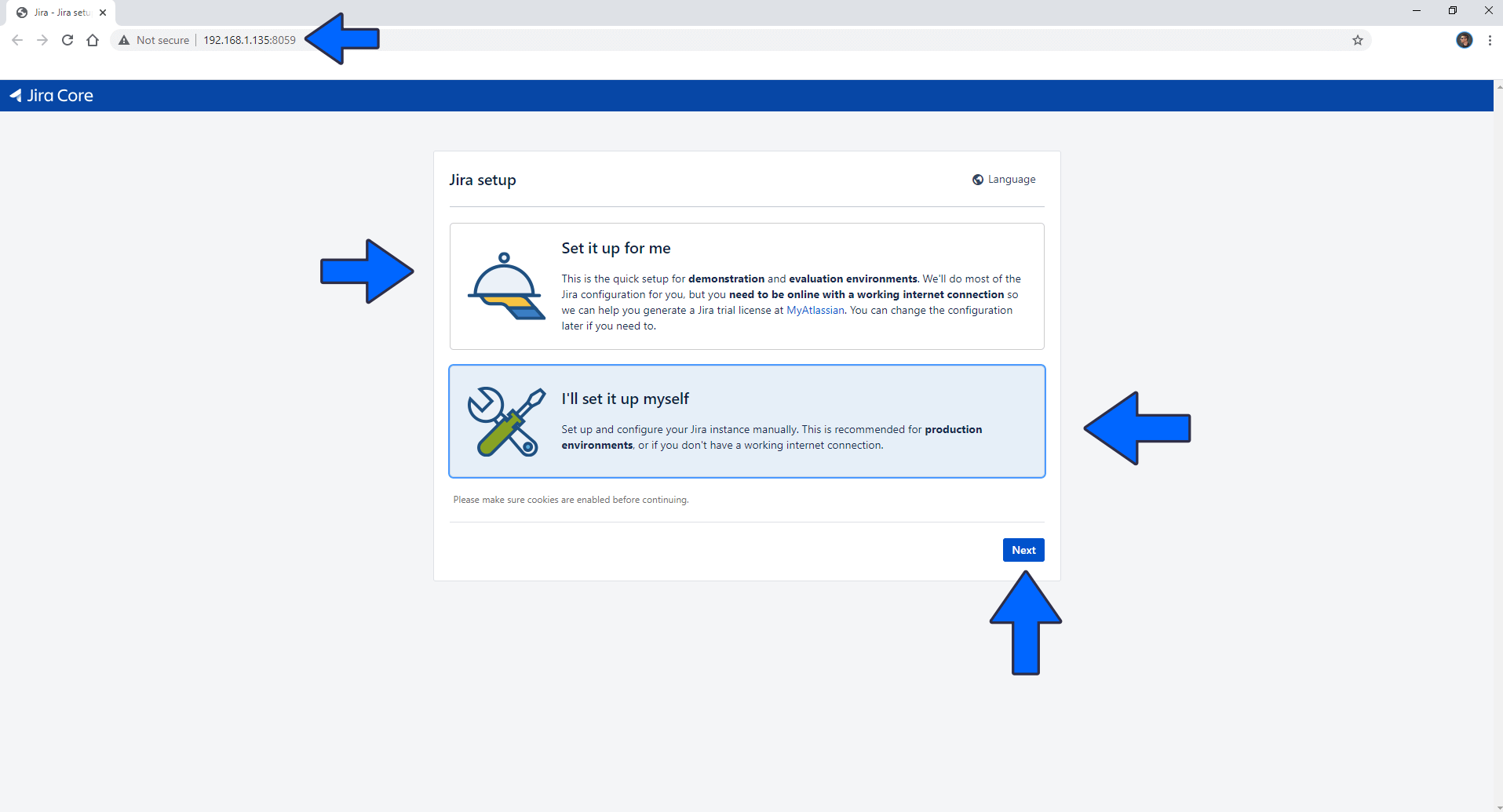 Jira Synology NAS Set up 6