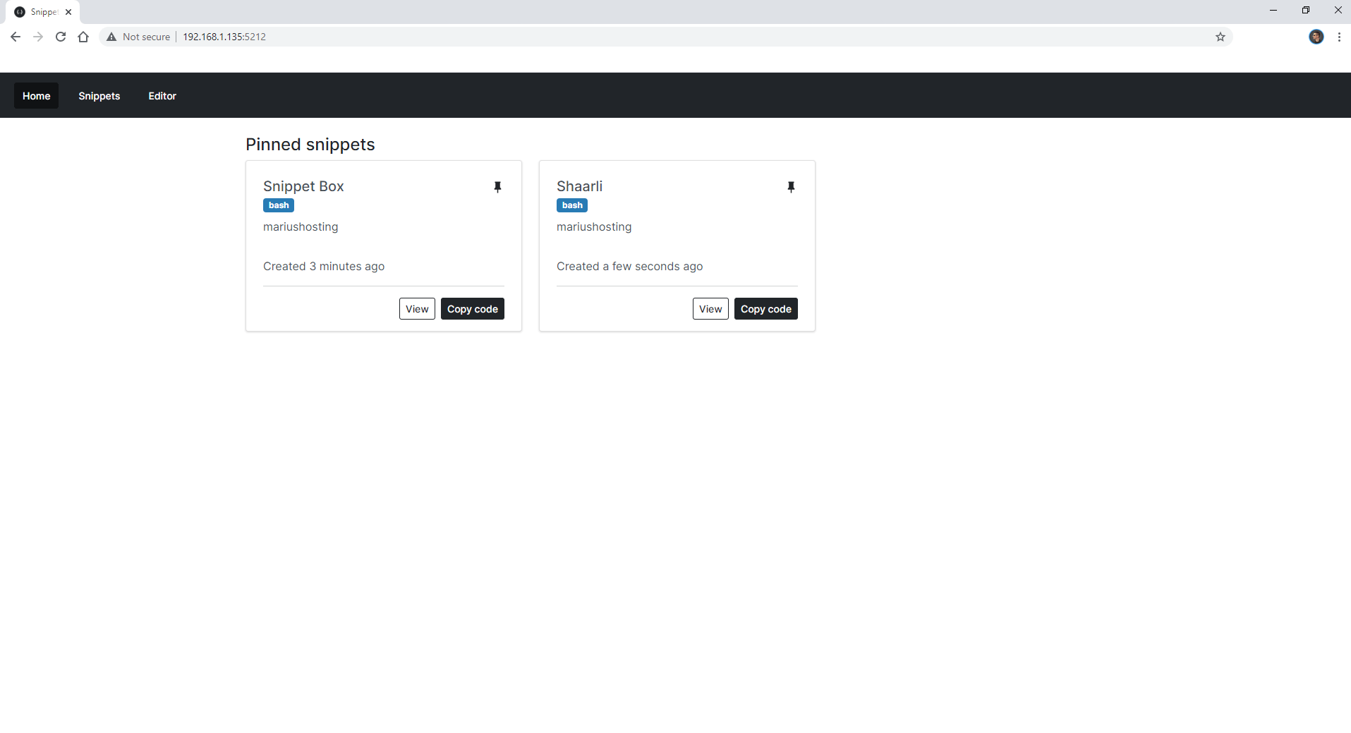 Snippet Box Synology NAS Set up 8