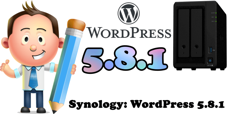 Synology WordPress 5.8.1