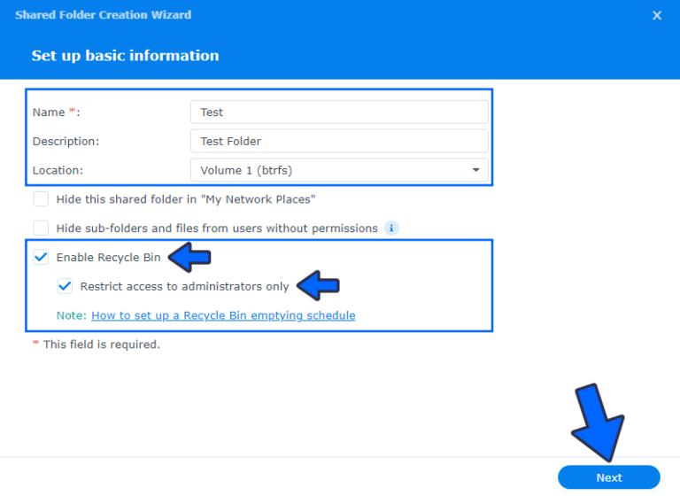 Synology: How to Create a Shared Folder on DSM 7 – Marius Hosting
