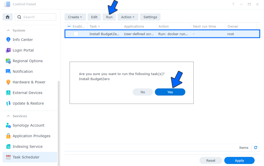 How to Install Budget Zero on Your Synology NAS – Marius Hosting