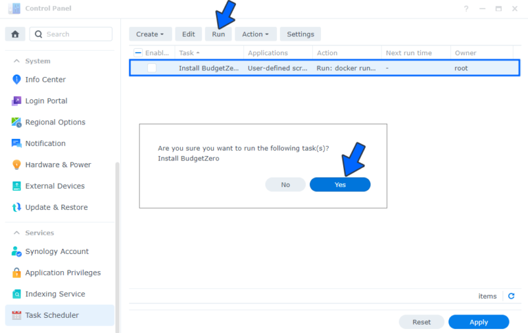 How to Install Budget Zero on Your Synology NAS – Marius Hosting