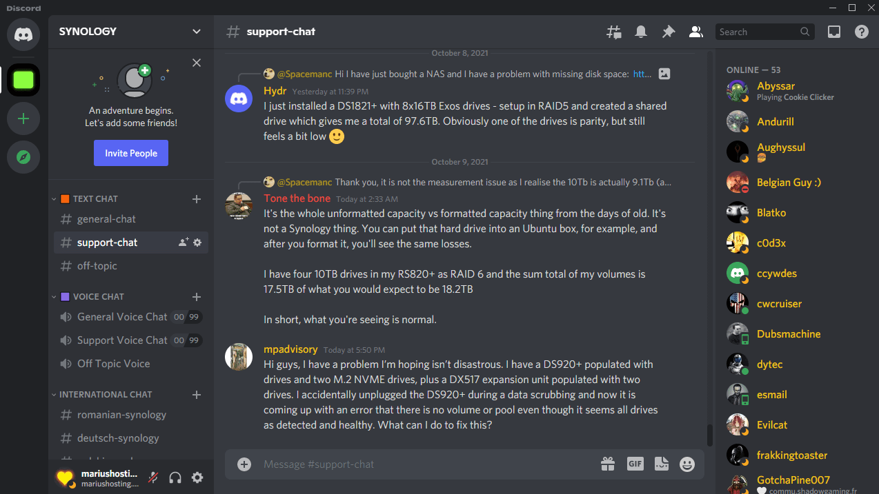 Discord Synology 2021