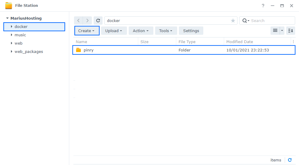 Pinry Synology NAS Set up 1