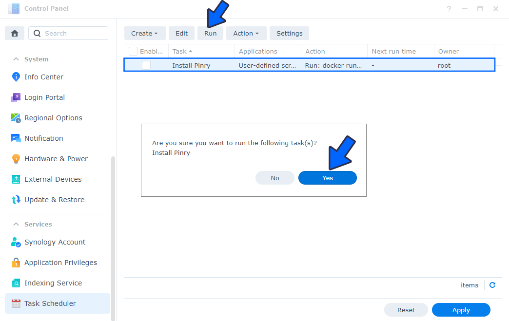 Pinry Synology NAS Set up 5