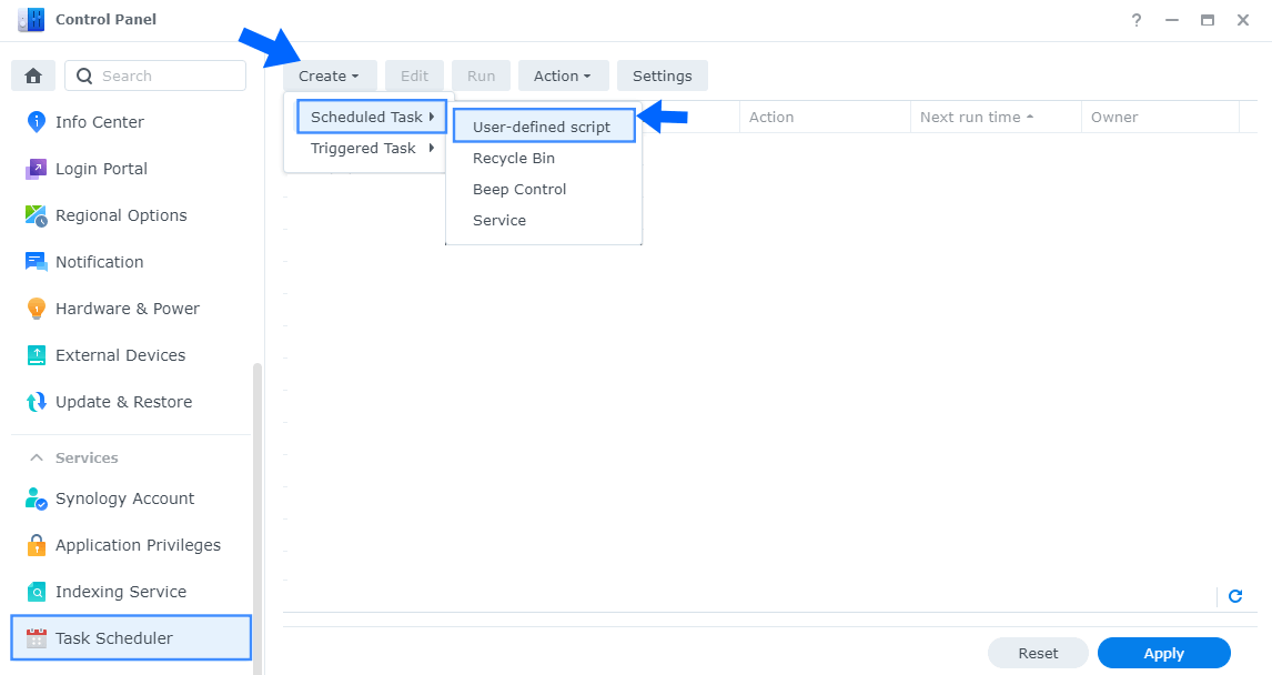Synology Schedule Start and Stop For Docker Containers 1