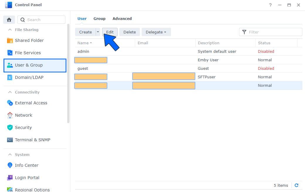 Synology NAS admin strong password 1
