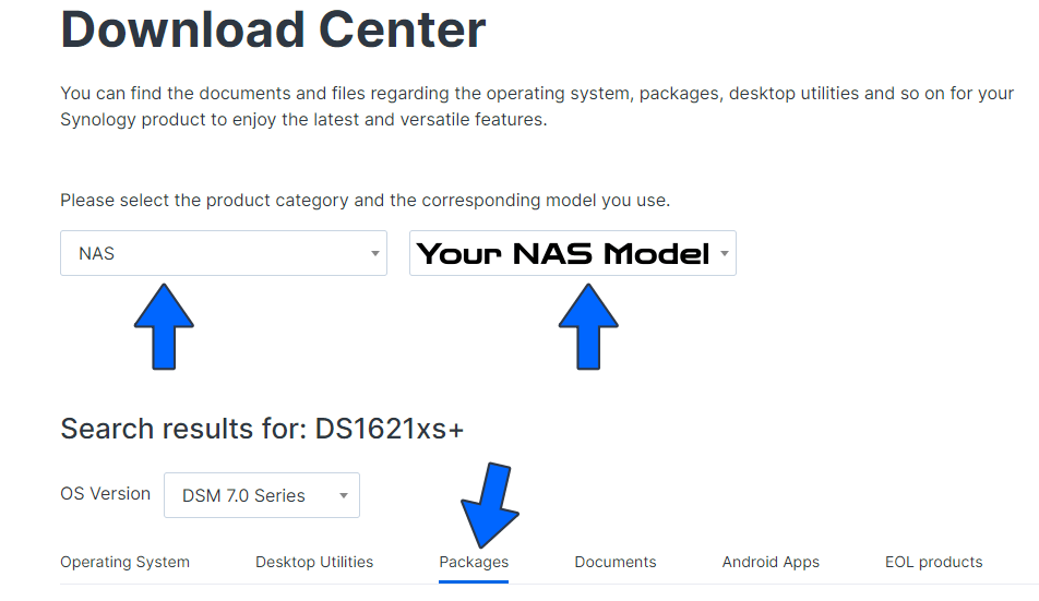 Synology Photos update 1.1.0 Download Center