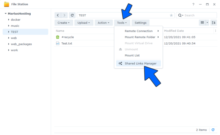 Synology: How to Create a Shared Link on DSM 7 – Marius Hosting