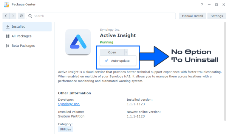 Synology: How to Delete Active Insight – Marius Hosting