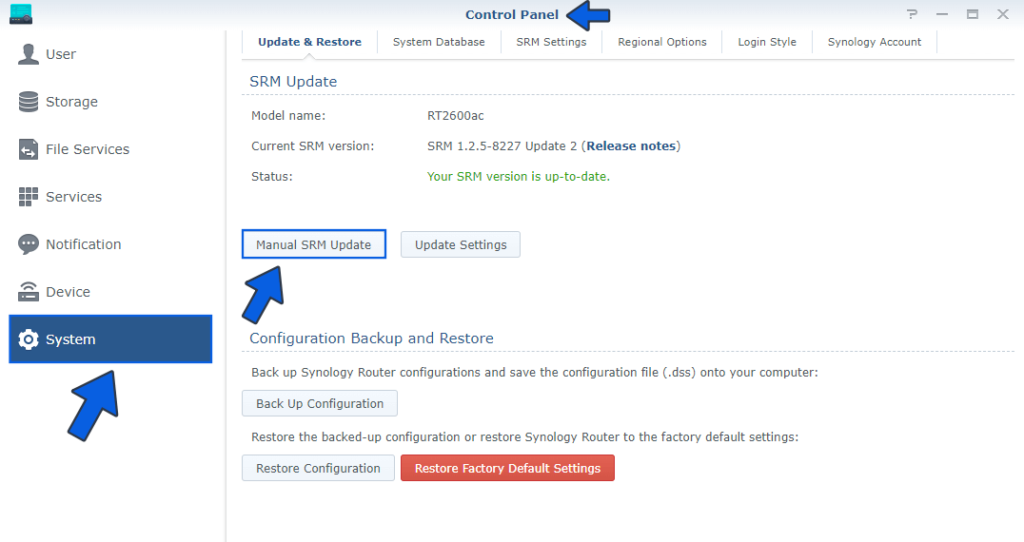 Synology Router: SRM Version 1.2.5-8227-3 – Marius Hosting