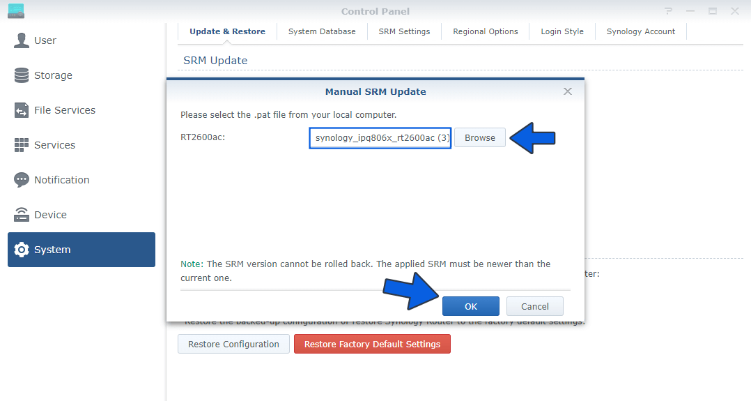 2 Synology SRM 1.2.5 8227 Update 3