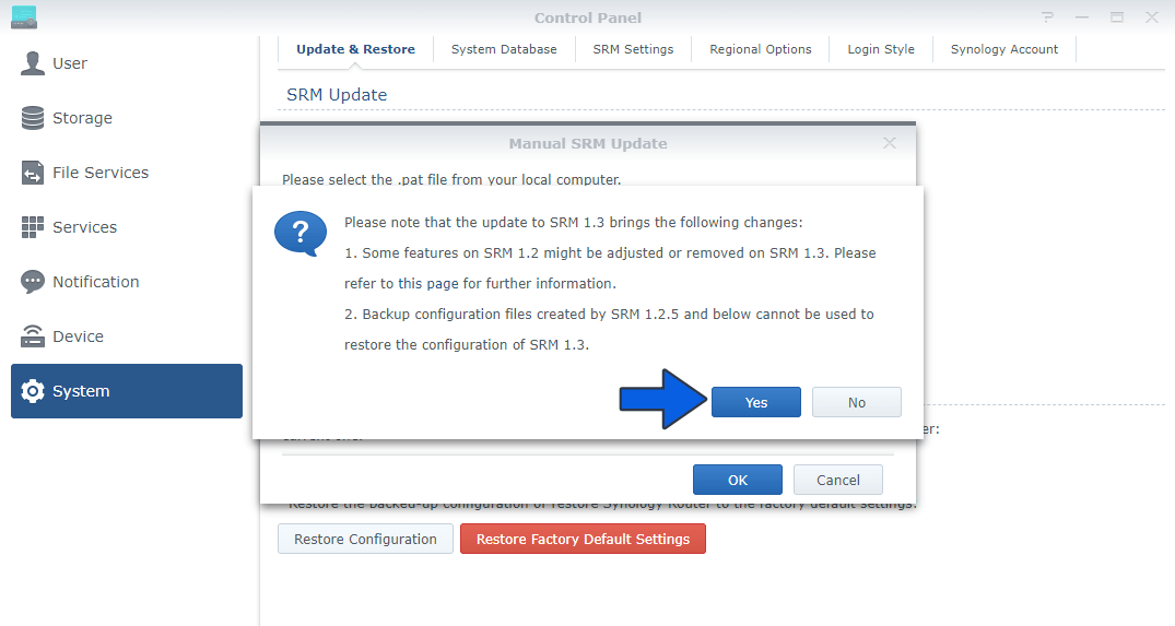 3 Synology SRM 1.2.5 8227 Update 3