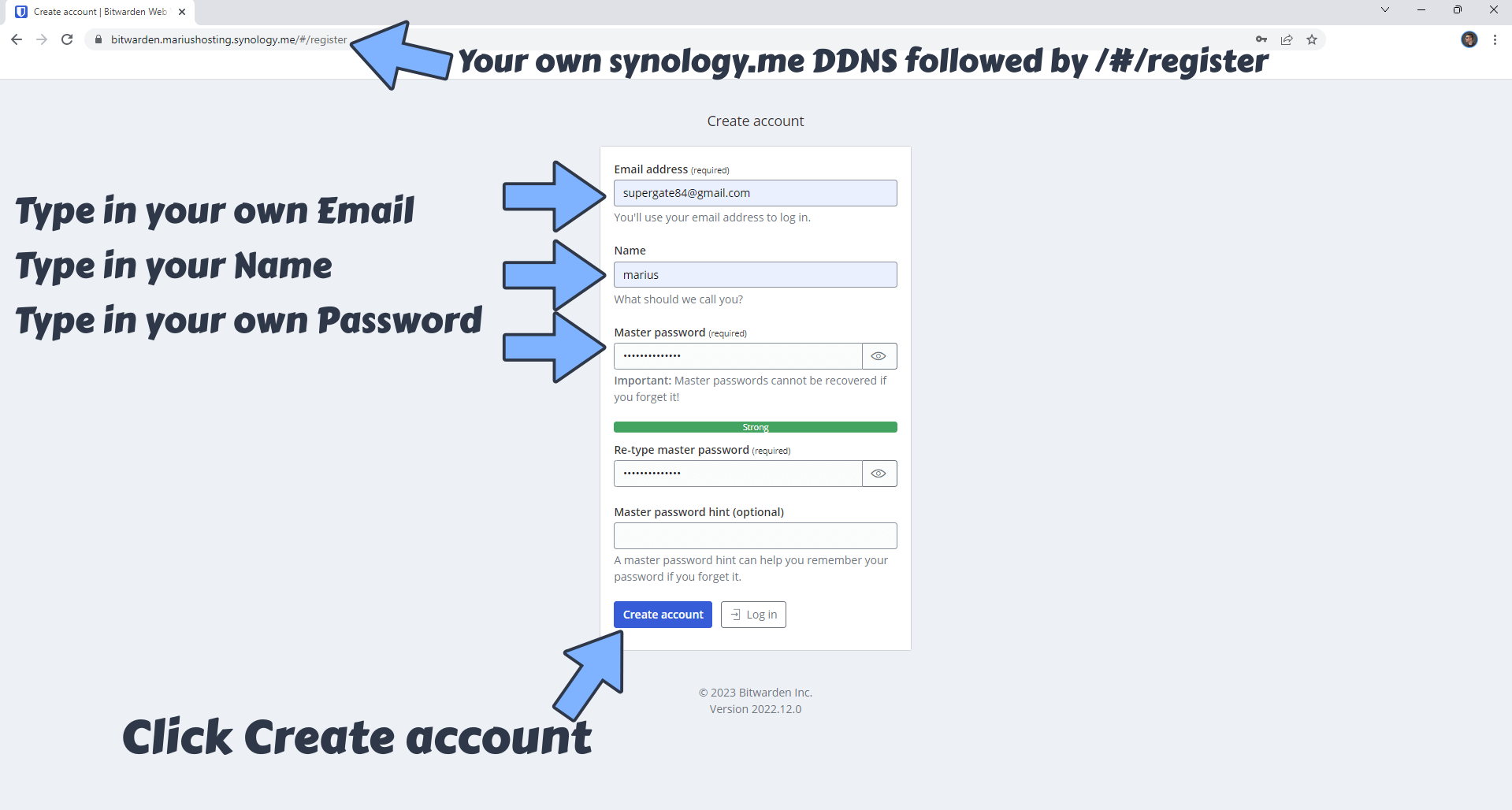 Bitwarden Synology NAS Set up 13 2023