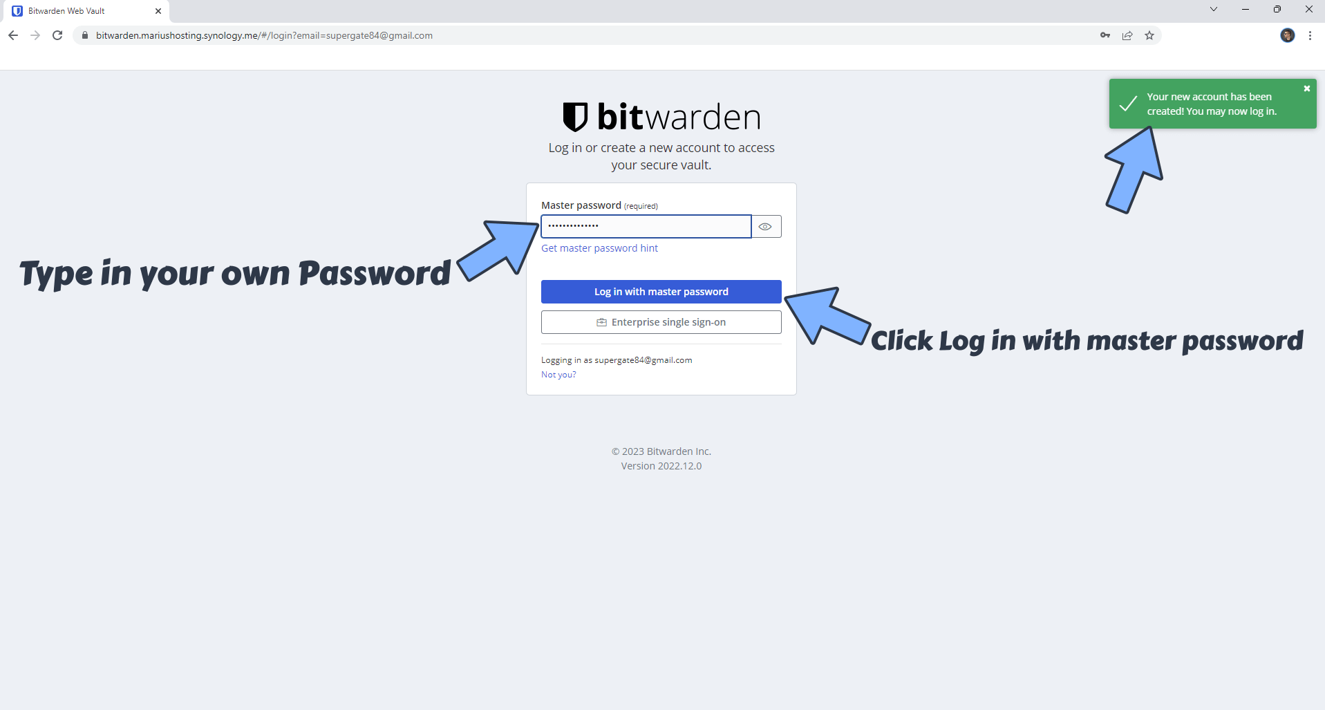 Bitwarden Synology NAS Set up 14 2023